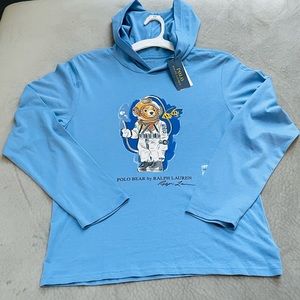 Polo Ralph Lauren Beach Bear Cotton Hooded T-Shirt